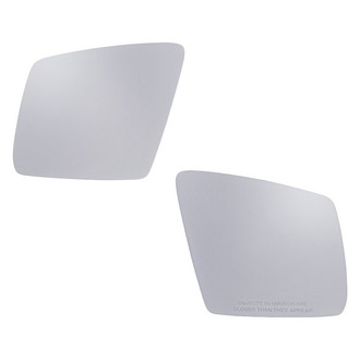 Replacement - Driver and Passenger Side Mirror Glass Set (Heated) (Standard Line)
