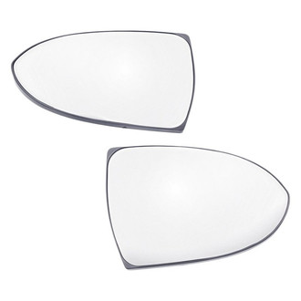 Replacement - Driver and Passenger Side Mirror Glass Set (Heated) (Standard Line)