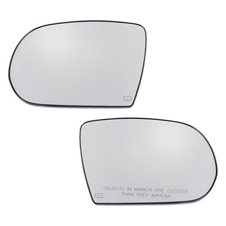 Replacement - Driver and Passenger Side Mirror Glass Set (Heated) (Standard Line)