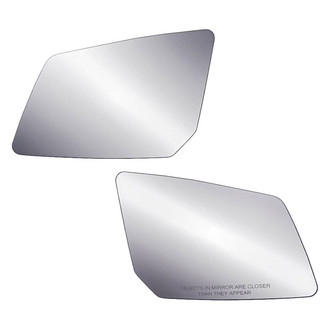 Replacement - Driver and Passenger Side Power Mirror Glass Set (Non-Heated, Foldaway) (Standard Line)