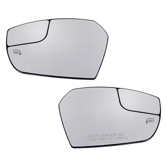 Replacement - Driver and Passenger Side Mirror Glass Set (Heated) (Standard Line)