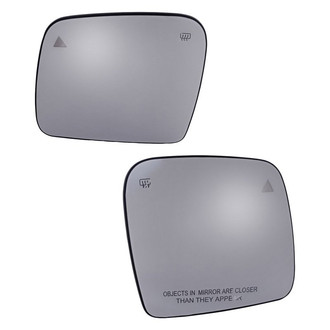 Replacement - Driver and Passenger Side Mirror Glass Set (Heated) (Standard Line)