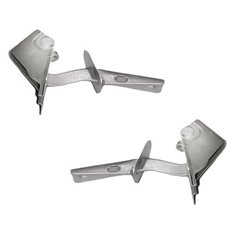Replacement - Driver and Passenger Side Hood Hinge Set (Standard Line)
