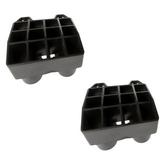 Replacement - Front Driver and Passenger Side Bumper Absorber Set (CAPA Certified)