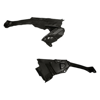 Replacement - Front Driver and Passenger Side Bumper Headlight Bracket Set (Standard Line)