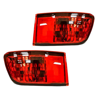 Replacement - Rear Driver and Passenger Side Bumper Reflector Set (CAPA Certified)