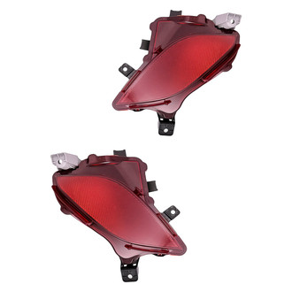 Replacement - Rear Driver and Passenger Side Bumper Reflector Set (Standard Line)
