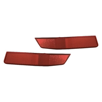 Replacement - Rear Driver and Passenger Side Bumper Reflector Set (CAPA Certified)