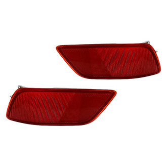 Replacement - Rear Driver and Passenger Side Bumper Reflector Set (CAPA Certified)