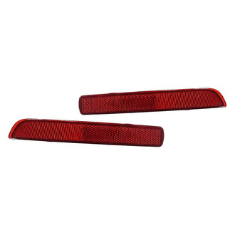 Replacement - Rear Driver and Passenger Side Bumper Reflector Set (CAPA Certified)