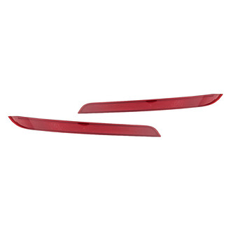 Replacement - Rear Driver and Passenger Side Bumper Reflector Set (CAPA Certified)