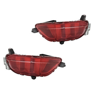 Replacement - Rear Driver and Passenger Side Bumper Reflector Set (CAPA Certified)