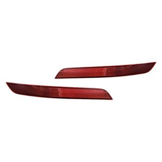 Replacement - Rear Driver and Passenger Side Bumper Reflector Set (CAPA Certified)