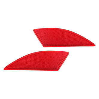 Replacement - Rear Driver and Passenger Side Bumper Reflector Set (CAPA Certified)