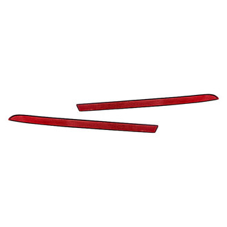 Replacement - Rear Driver and Passenger Side Bumper Reflector Set (CAPA Certified)