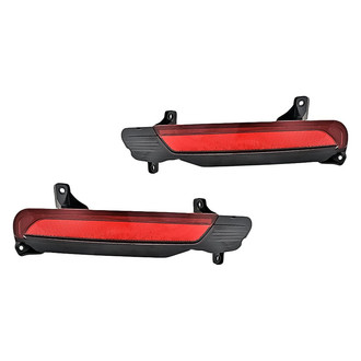 Replacement - Rear Driver and Passenger Side Bumper Reflector Set (Standard Line)