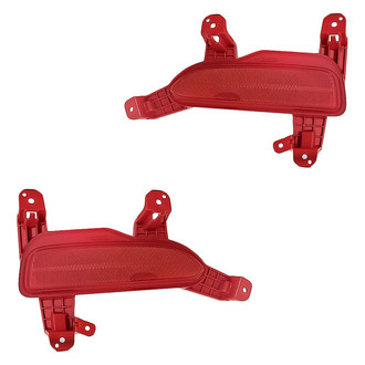Replacement - Rear Driver and Passenger Side Bumper Reflector Set (CAPA Certified)