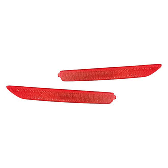 Replacement - Rear Driver and Passenger Side Bumper Reflector Set (CAPA Certified)