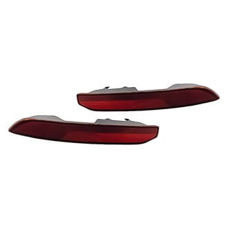 Replacement - Rear Driver and Passenger Side Bumper Reflector Set (CAPA Certified)