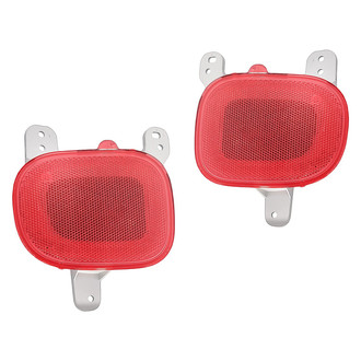 Replacement - Rear Driver and Passenger Side Bumper Reflector Set (CAPA Certified)