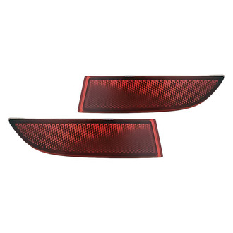 Replacement - Rear Driver and Passenger Side Bumper Reflector Set (CAPA Certified)