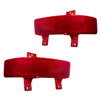 Replacement - Rear Driver and Passenger Side Bumper Reflector Set (Standard Line)
