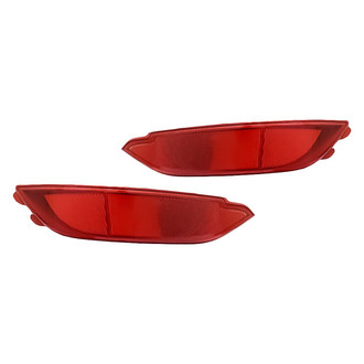 Replacement - Rear Driver and Passenger Side Bumper Reflector Set (CAPA Certified)