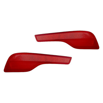 Replacement - Rear Driver and Passenger Side Bumper Reflector Set (CAPA Certified)