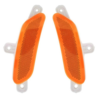 Replacement - Front Driver and Passenger Side Bumper Reflector Set (Standard Line)