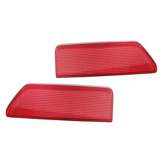 Replacement - Rear Driver and Passenger Side Bumper Reflector Set (CAPA Certified)