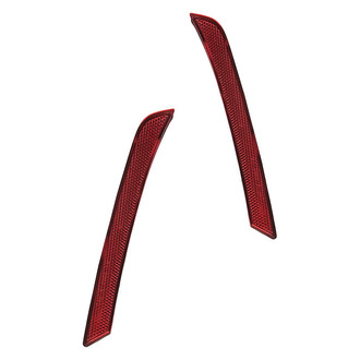 Replacement - Rear Driver and Passenger Side Bumper Reflector Set (CAPA Certified)