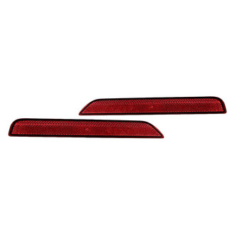 Replacement - Rear Driver and Passenger Side Bumper Reflector Set (CAPA Certified)