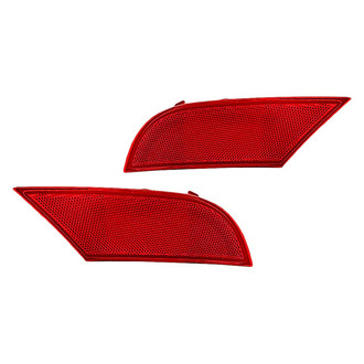Replacement - Rear Driver and Passenger Side Bumper Reflector Set (Standard Line)