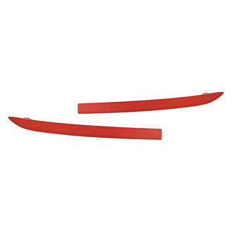 Replacement - Rear Driver and Passenger Side Bumper Reflector Set (CAPA Certified)