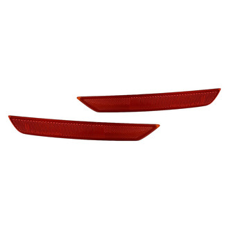 Replacement - Rear Driver and Passenger Side Bumper Reflector Set (CAPA Certified)
