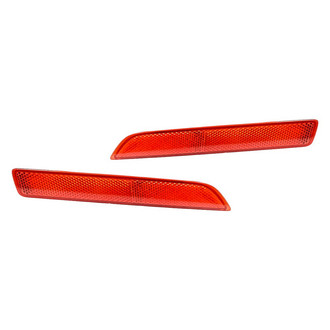 Replacement - Rear Driver and Passenger Side Bumper Reflector Set (CAPA Certified)