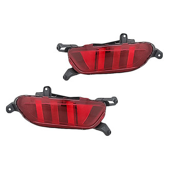 Replacement - Rear Driver and Passenger Side Bumper Reflector Set (Standard Line)