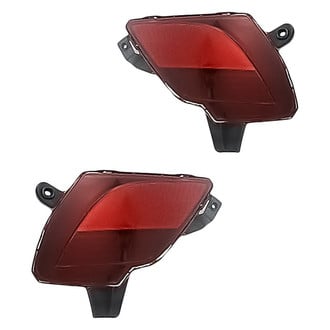 Replacement - Rear Driver and Passenger Side Bumper Reflector Set (CAPA Certified)