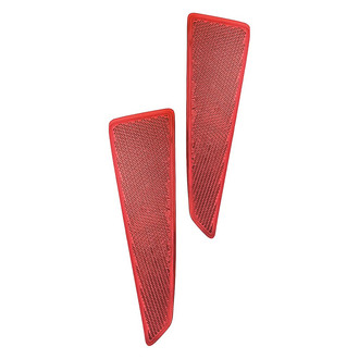 Replacement - Rear Driver and Passenger Side Bumper Reflector Set (Standard Line)