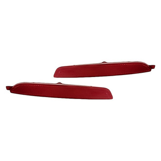 Replacement - Rear Driver and Passenger Side Bumper Reflector Set (CAPA Certified)