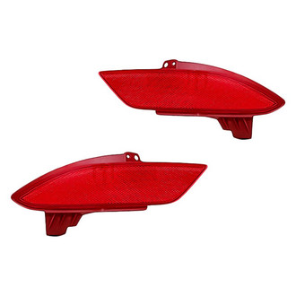 Replacement - Rear Driver and Passenger Side Bumper Reflector Set (Standard Line)