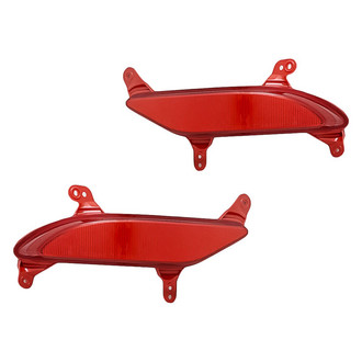 Replacement - Rear Driver and Passenger Side Bumper Reflector Set (CAPA Certified)