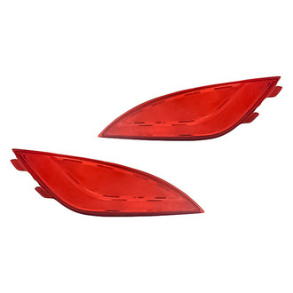 Replacement - Rear Driver and Passenger Side Bumper Reflector Set (CAPA Certified)