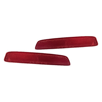 Replacement - Rear Driver and Passenger Side Bumper Reflector Set (CAPA Certified)