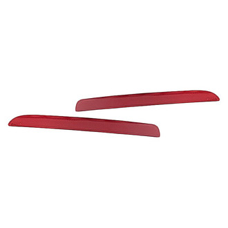 Replacement - Rear Lower Driver and Passenger Side Bumper Reflector Set (CAPA Certified)