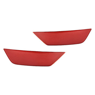 Replacement - Rear Driver and Passenger Side Bumper Reflector Set (CAPA Certified)
