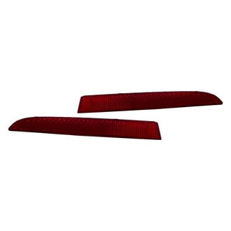 Replacement - Rear Driver and Passenger Side Bumper Reflector Set (CAPA Certified)
