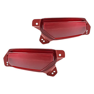 Replacement - Rear Driver and Passenger Side Bumper Reflector Set (CAPA Certified)