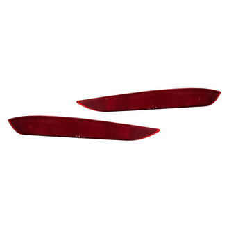 Replacement - Rear Driver and Passenger Side Bumper Reflector Set (CAPA Certified)