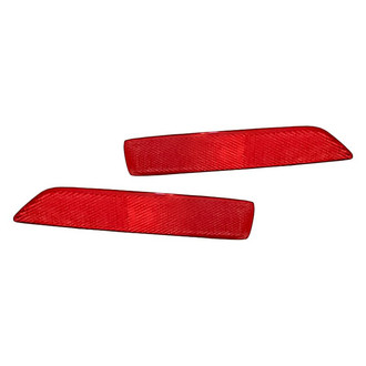 Replacement - Rear Driver and Passenger Side Bumper Reflector Set (CAPA Certified)